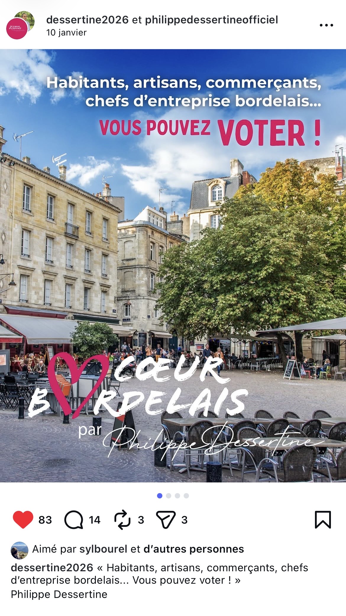 Post Campagne Philippe Dessertine