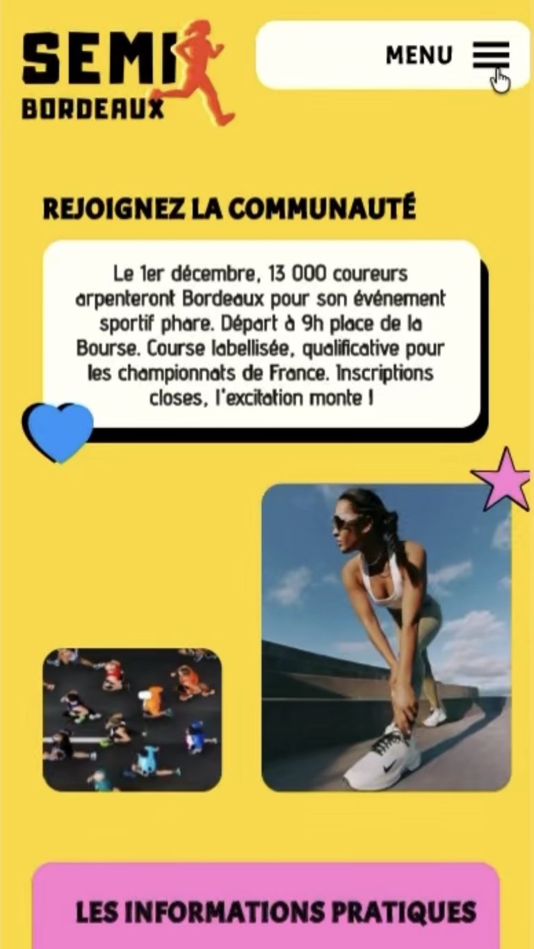 Semi Marathon de Bordeaux Mélissa Perrineau